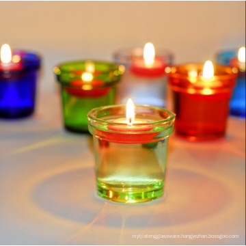 Haonai 2016 hot sale designed glass candle holder